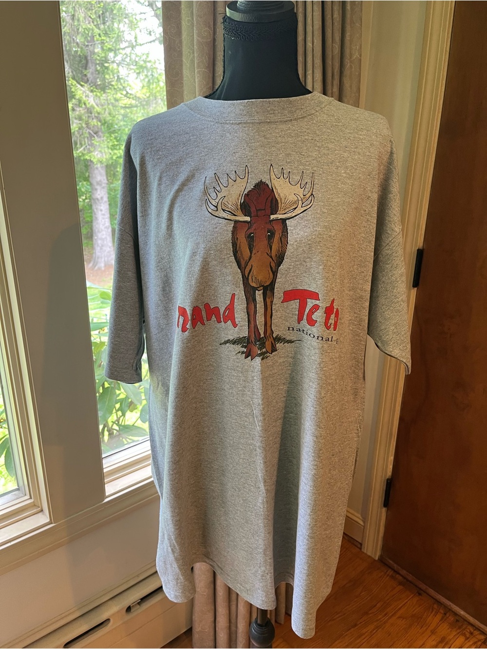 Vintage Gray Moose Graphic Men’s T-Shirt